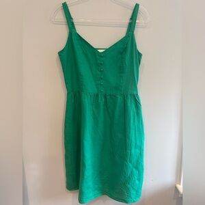 Cynthia Rowley 100% Linen Sundress w/pockets Size 10